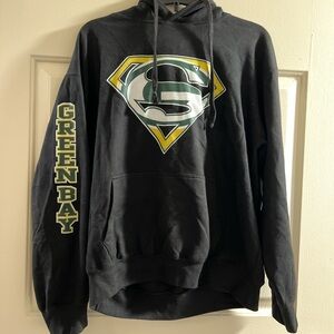 Black Green Bay Super Logo Hoodie